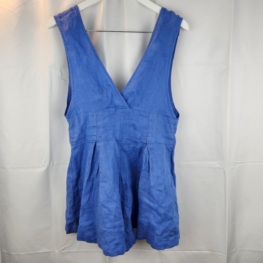 Free People Linen romper size M in EUC - Picture 6 of 7
